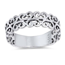 Load image into Gallery viewer, Sterling Silver Simple Crown Shaped Plain RingsAnd Face Height 7mm