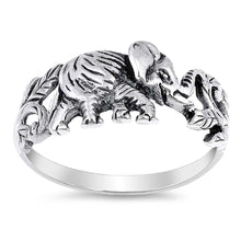 Load image into Gallery viewer, Sterling Silver Elephant Shaped Plain RingsAnd Face Height 9mm