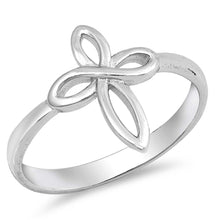 Load image into Gallery viewer, Sterling Silver Cross Shaped Plain RingsAnd Face Height 14mm