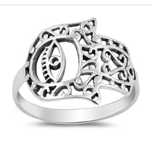 Load image into Gallery viewer, Sterling Silver Hamsa Shaped Plain RingsAnd Face Height 16mm