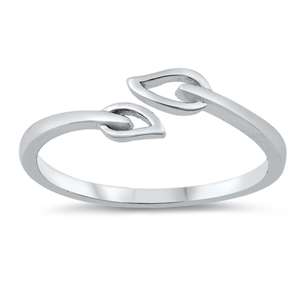 Sterling Silver Leaf Ring