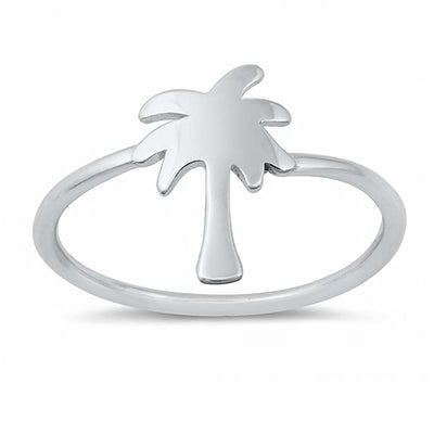 Sterling Silver Palm Tree Ring