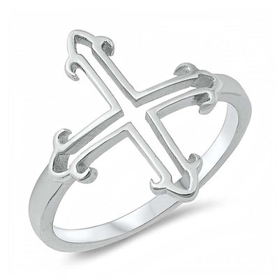 Sterling Silver Cross Ring