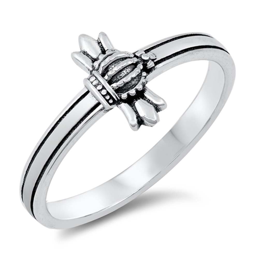 Sterling Silver Medieval Cross Ring