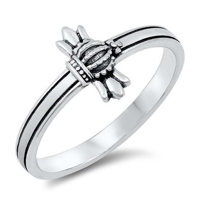 Sterling Silver Medieval Cross Ring