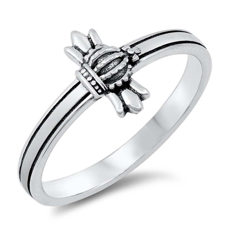 Sterling Silver Medieval Cross Ring