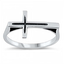 Load image into Gallery viewer, Sterling Silver Cross Ring