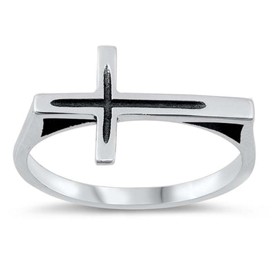 Sterling Silver Cross Ring