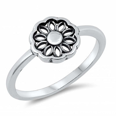 Sterling Silver Flower Ring