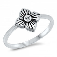Load image into Gallery viewer, Sterling Silver Flower Ring