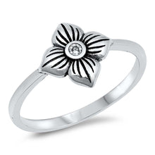 Load image into Gallery viewer, Sterling Silver Flower Ring