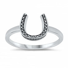 Load image into Gallery viewer, Sterling Silver Horseshoe Ring