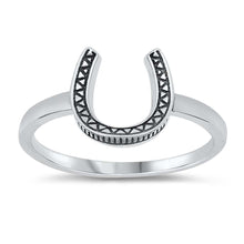 Load image into Gallery viewer, Sterling Silver Horseshoe Ring