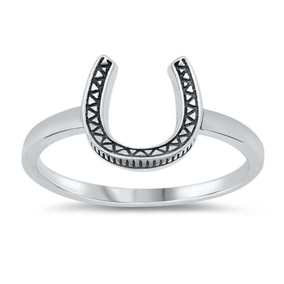 Sterling Silver Horseshoe Ring