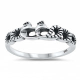 Sterling Silver Snakes Ring