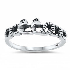 Sterling Silver Snakes Ring
