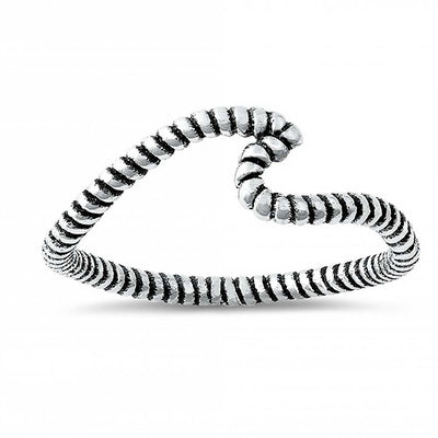 Sterling Silver Wave Ring