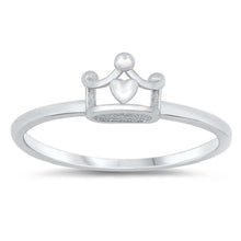 Load image into Gallery viewer, Sterling Silver High Polish Crown Ring