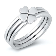 Load image into Gallery viewer, Sterling Silver Rhodium Plated Heart Puzzle Ring