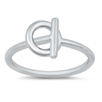 Sterling Silver High Polish Plain Ring