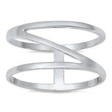 Load image into Gallery viewer, Sterling Silver Rhodium Plated Caged Ring