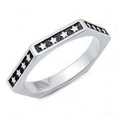 Sterling Silver Stars Ring