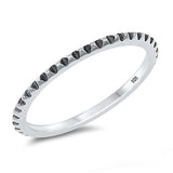 Sterling Silver Oxidize Plain Ring