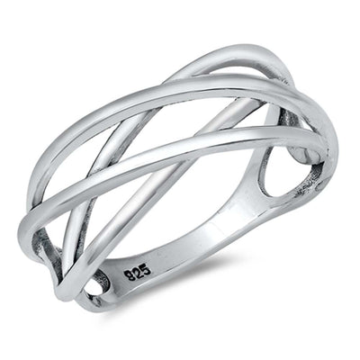 Sterling Silver Oxidized Plain Ring