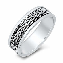 Load image into Gallery viewer, Sterling Silver Braid Band Ring