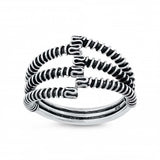 Sterling Silver Oxidized Plain Ring
