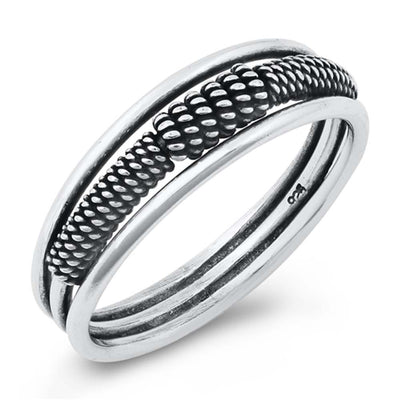 Sterling Silver Round Braid Ring