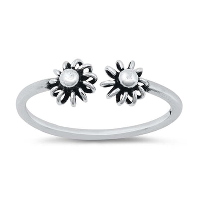 Sterling Silver Flower Ring
