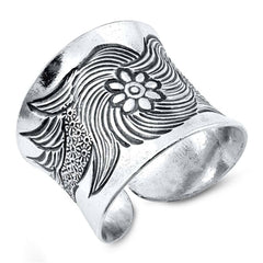 Sterling Silver Round Ring