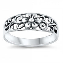 Load image into Gallery viewer, Sterling Silver Flower Filigree  Ring