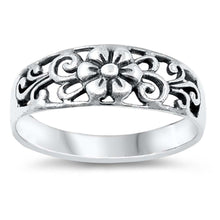 Load image into Gallery viewer, Sterling Silver Flower Filigree  Ring