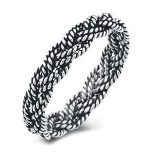 Load image into Gallery viewer, Sterling Silver Braid Twist Ring