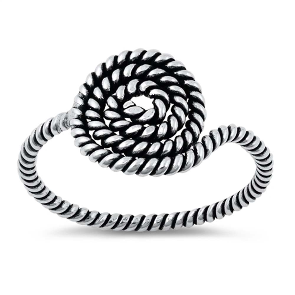 Sterling Silver Rope Ring
