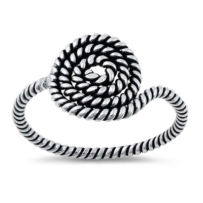 Sterling Silver Rope Ring
