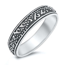 Load image into Gallery viewer, Sterling Silver Band With Design  Ring