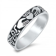 Load image into Gallery viewer, Sterling Silver Claddagh Ring