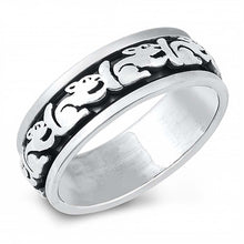 Load image into Gallery viewer, Sterling Silver Sqirrel Band  Ring
