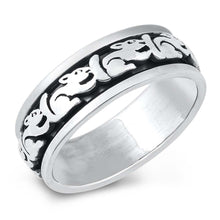 Load image into Gallery viewer, Sterling Silver Sqirrel Band  Ring