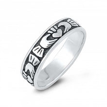 Load image into Gallery viewer, Sterling Silver Sun Oxidized Plain Ring