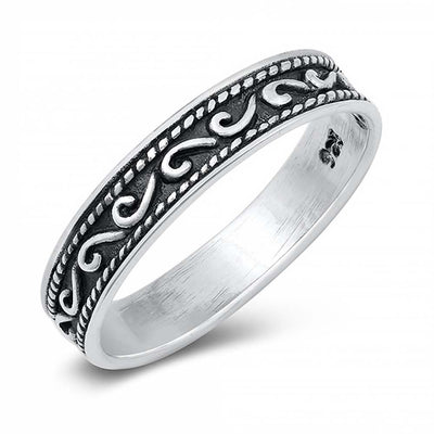 Sterling Silver Round Ring