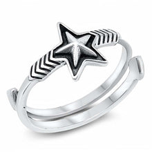 Load image into Gallery viewer, Sterling Silver Star Ring