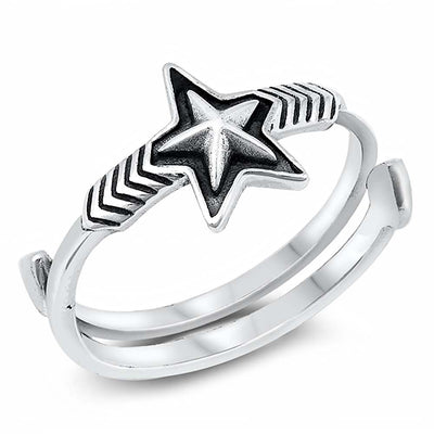 Sterling Silver Star Ring