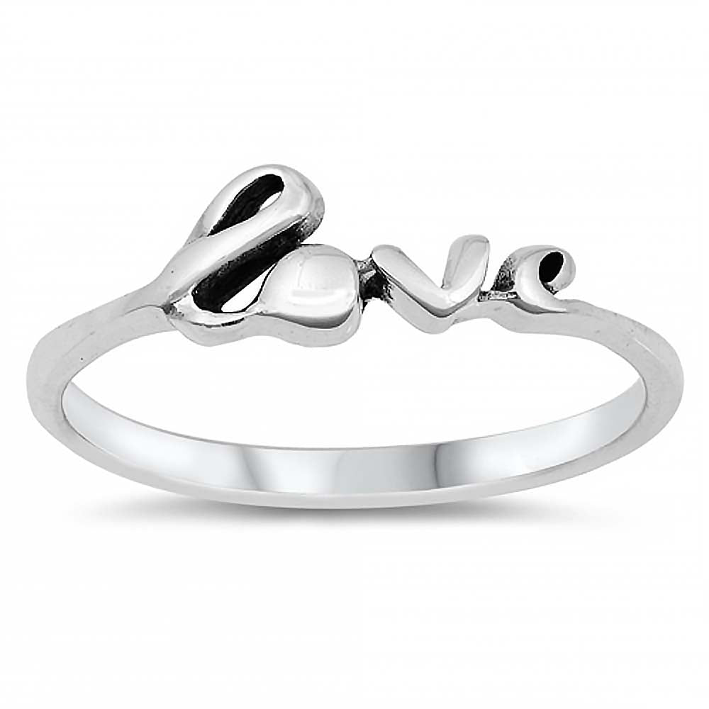 Sterling Silver 5MM Love Ring