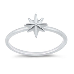 Sterling Silver High Polish Twinkle Stars Ring