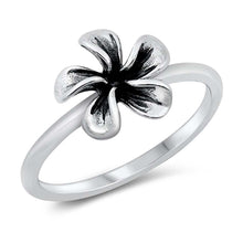 Load image into Gallery viewer, Sterling Silver Oxidized Flower Ring