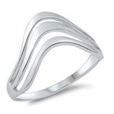 Sterling Silver Rhodium Plated Plain Ring